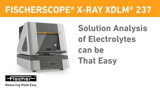 Solution Analysis of Electrolytes – Easy & Fast | FISCHERSCOPE X-RAY XDLM 237 | Fischer